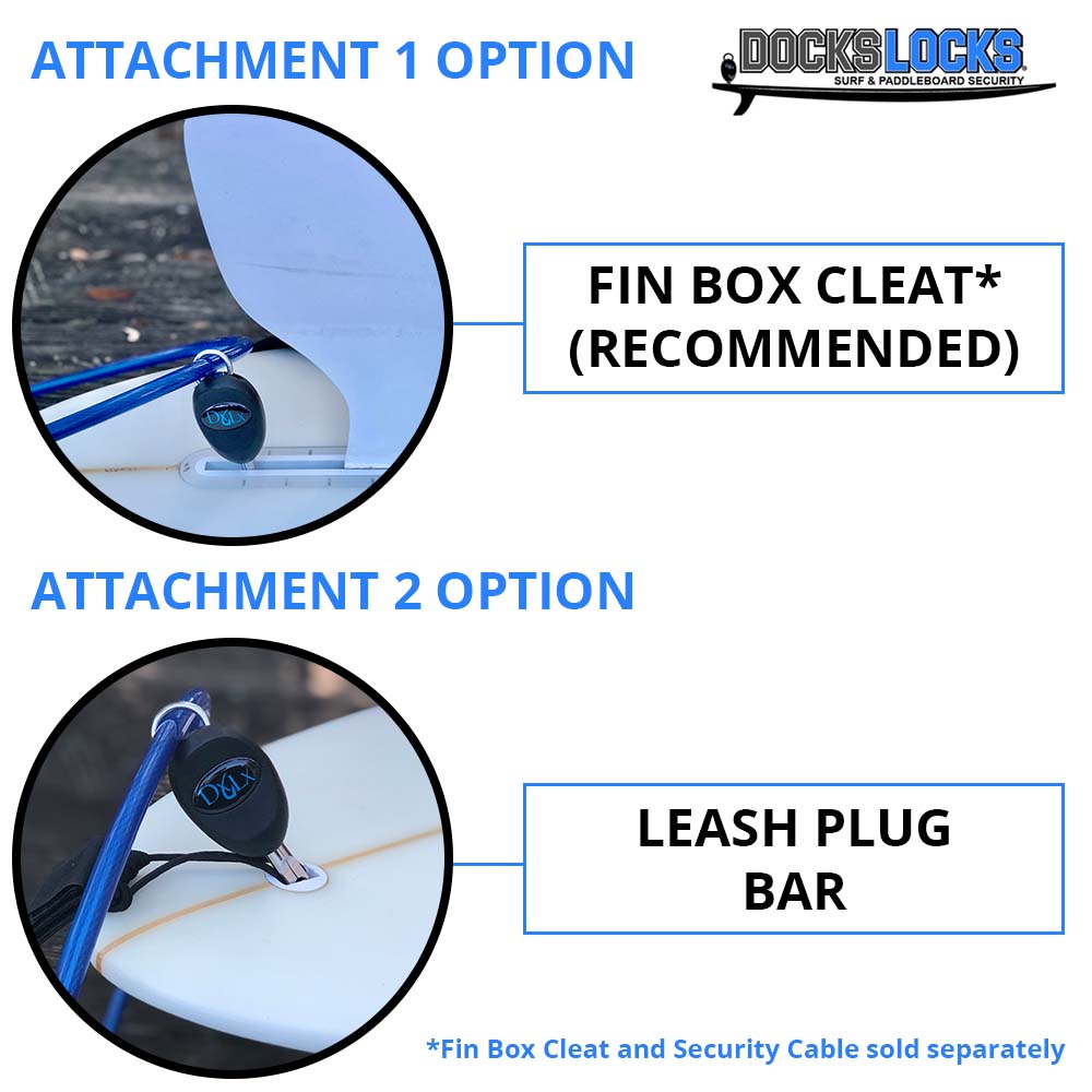 Antivol de sécurité antivol DocksLocks® Jaws pour paddleboard et planche de surf