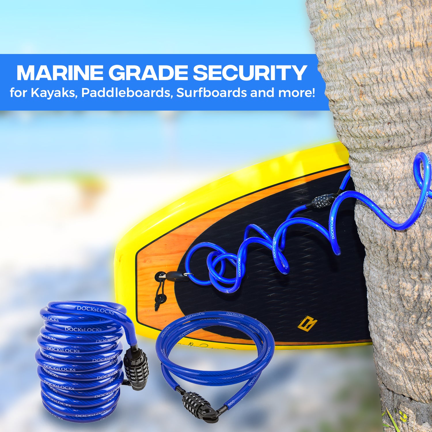 DocksLocks | Sécurité pour Kayaks Planches de Surf SUP | Livraison gratuite